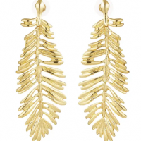 Boucles d oreilles plume