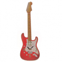 Horloge guitare rouge